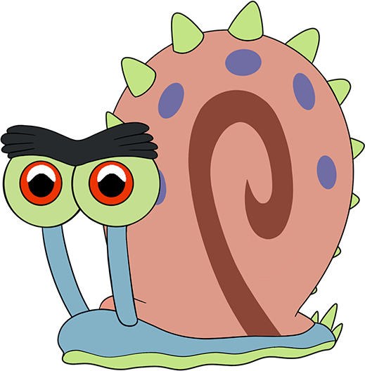 Prehistoric Gary Snail Stickie (6in)