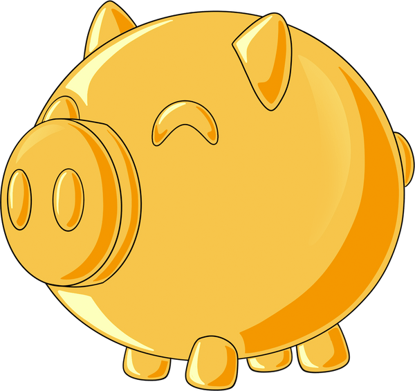 Piggy Bank Plush (9in)