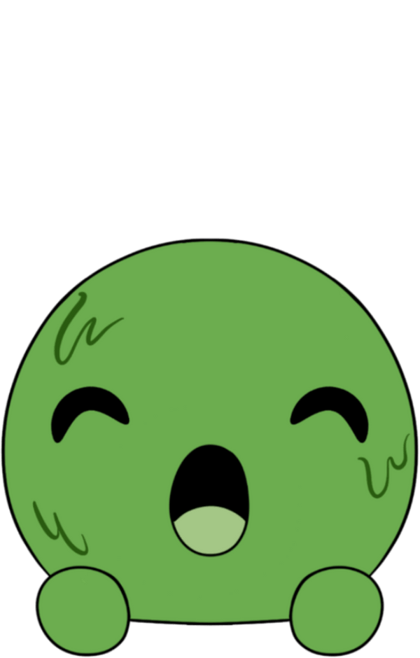 Surprised Slimecicle Stickie (6in)