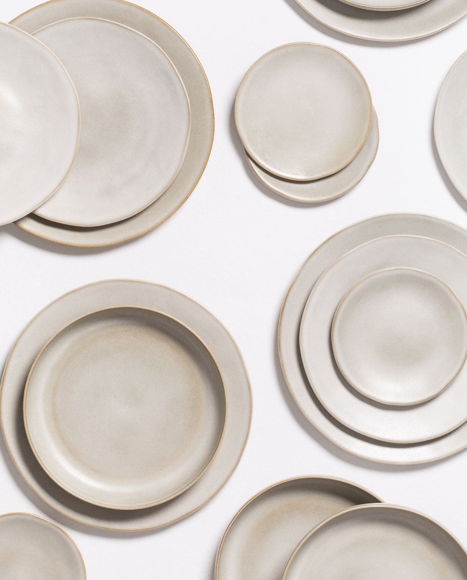 Terra Porcelanic Assiette plate en grès 28 cm