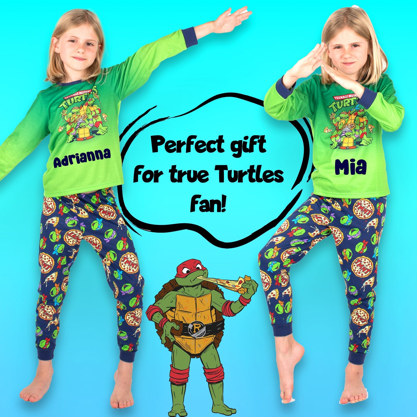 Personalised Pyjamas - Ninja Turtles