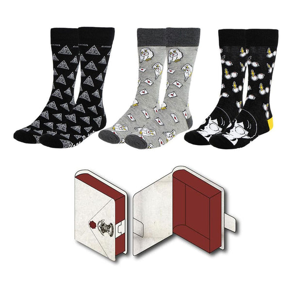 Pack of 3 pairs of Harry Potter socks 38-45