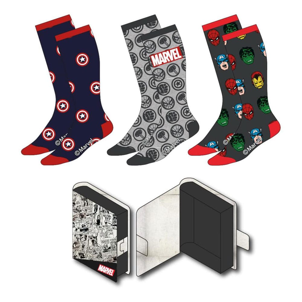 Pack of 3 pairs of Marvel Socks