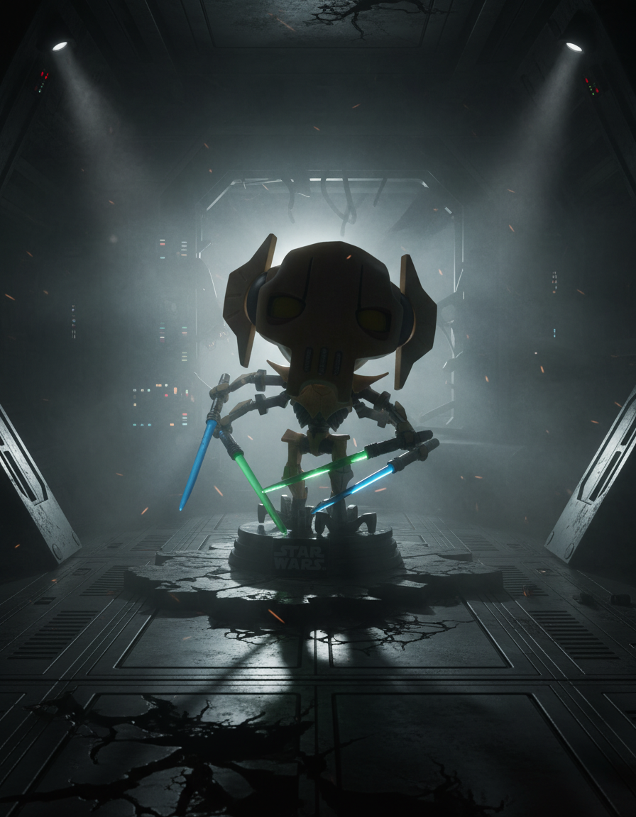 Pop! Generaal Grievous met lichtzwaarden