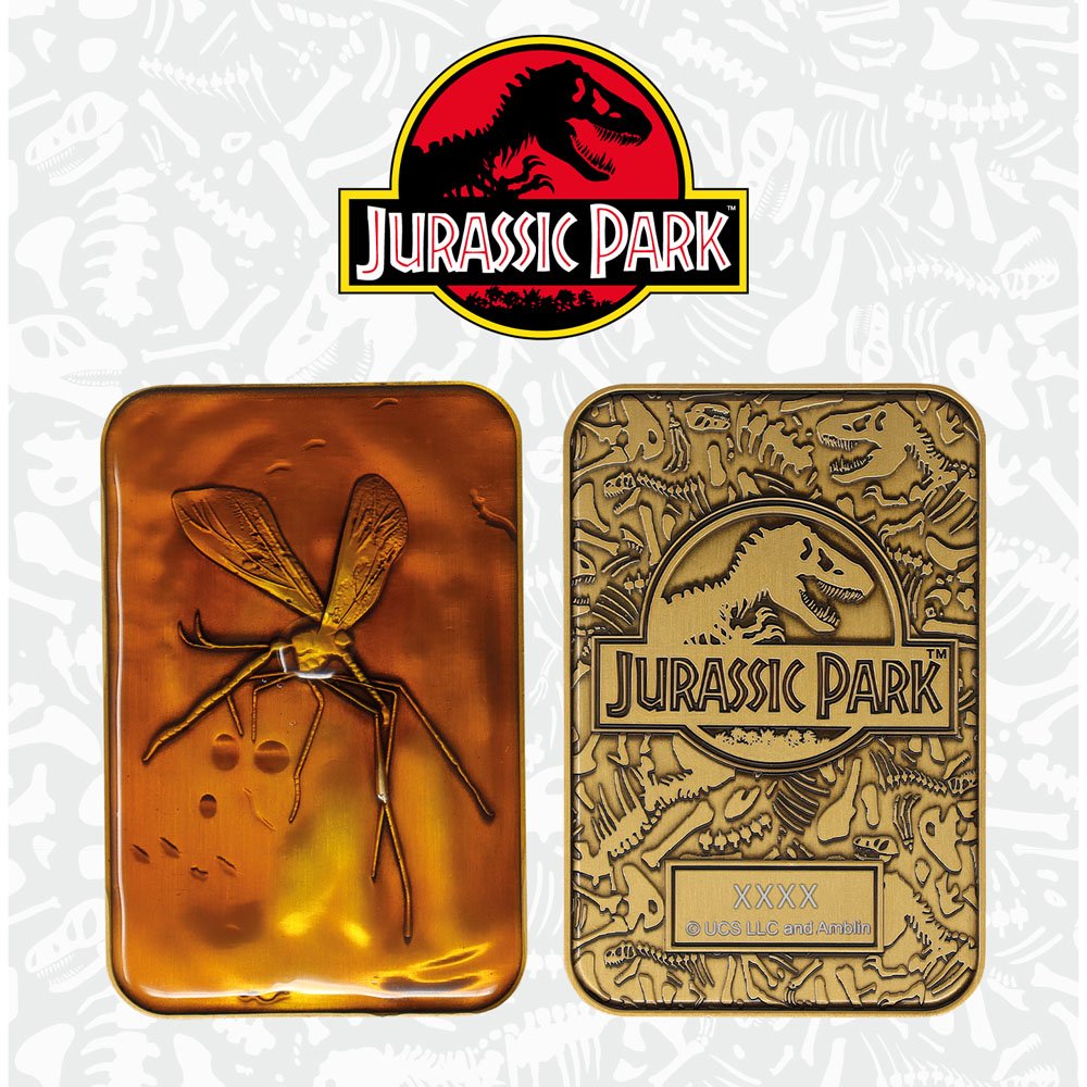 Lingot en métal Collector Jurassic Park - Mosquito in Amber
