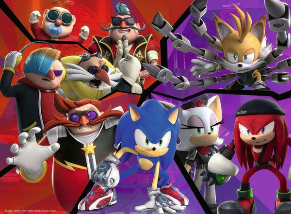 Sonic Prime Puzzel - Sonic & Schurken (100 stukjes)