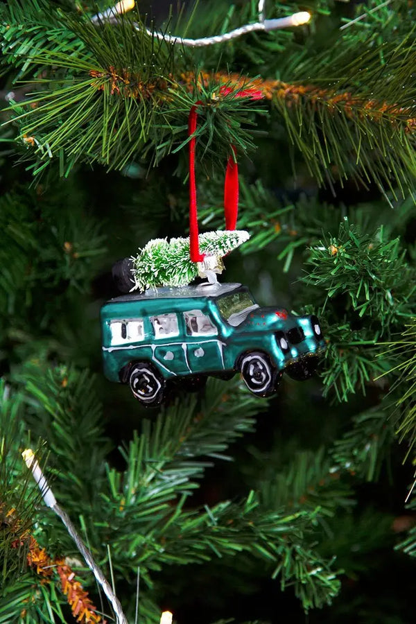 Groene kerstbal van 4x4 cm