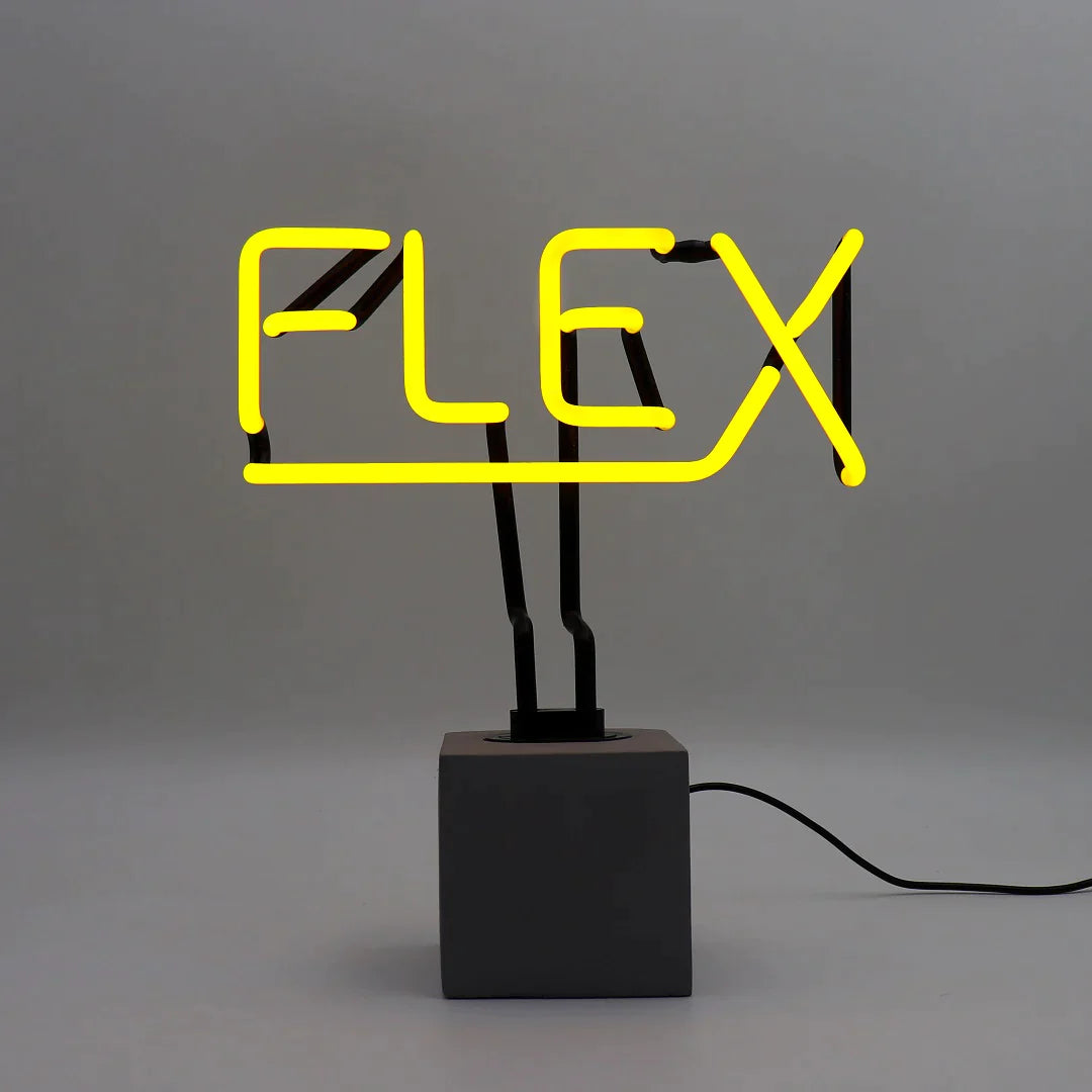 Gele flexibele neonlamp