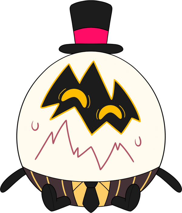 Nervous Egg Boi Stickie (6in)