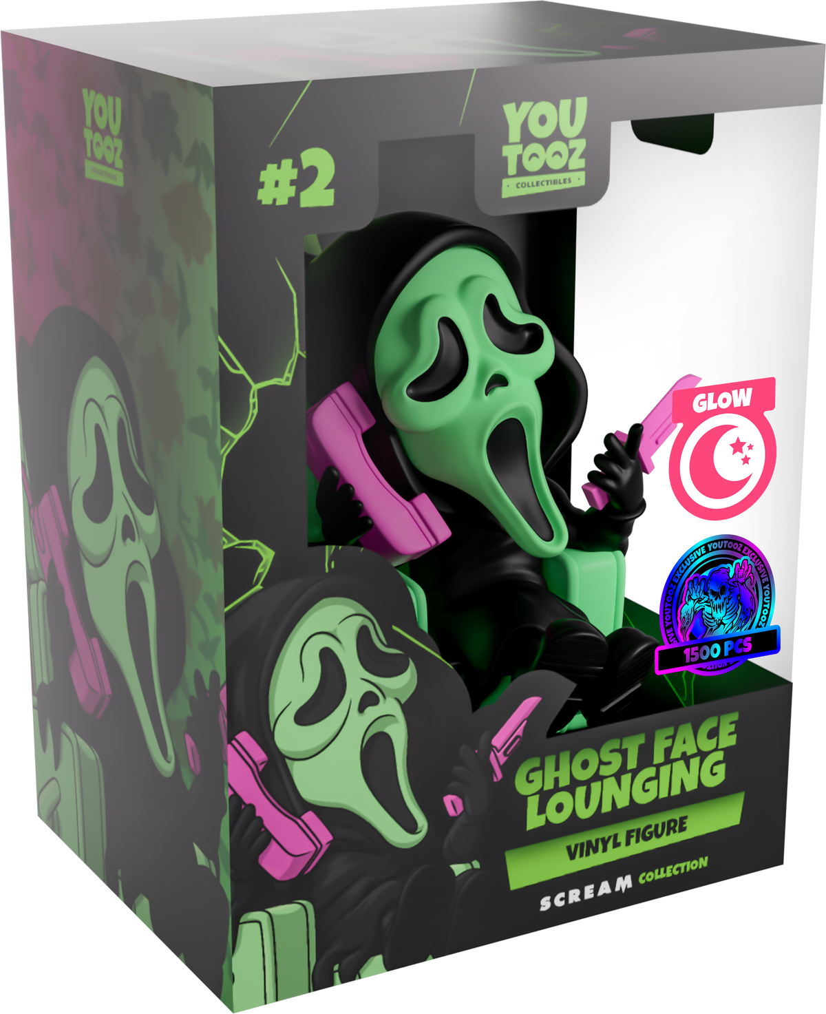 Glow in the Dark Ghost Face Lounging