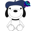 Peluche French Snoopy