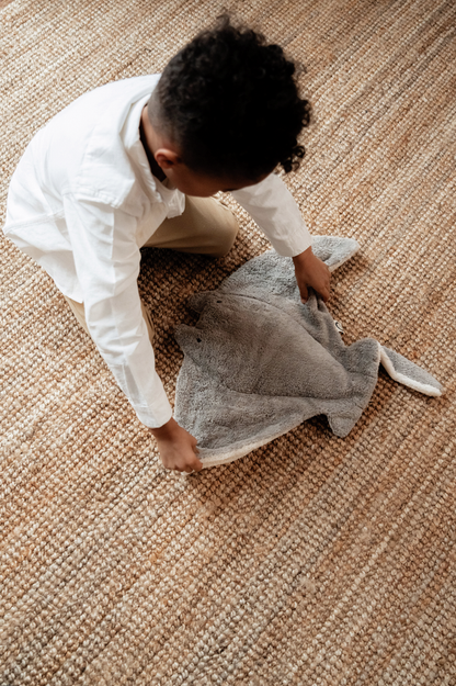 Grote pluche manta rog | Grijs