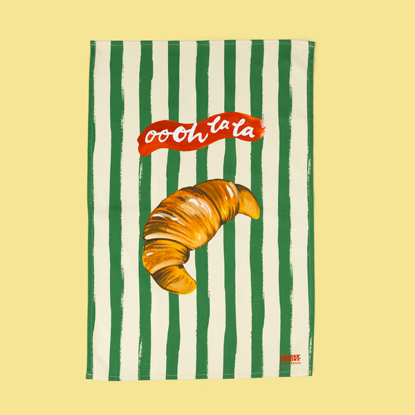 Oooh La La Serviette de Cuisine Croissant