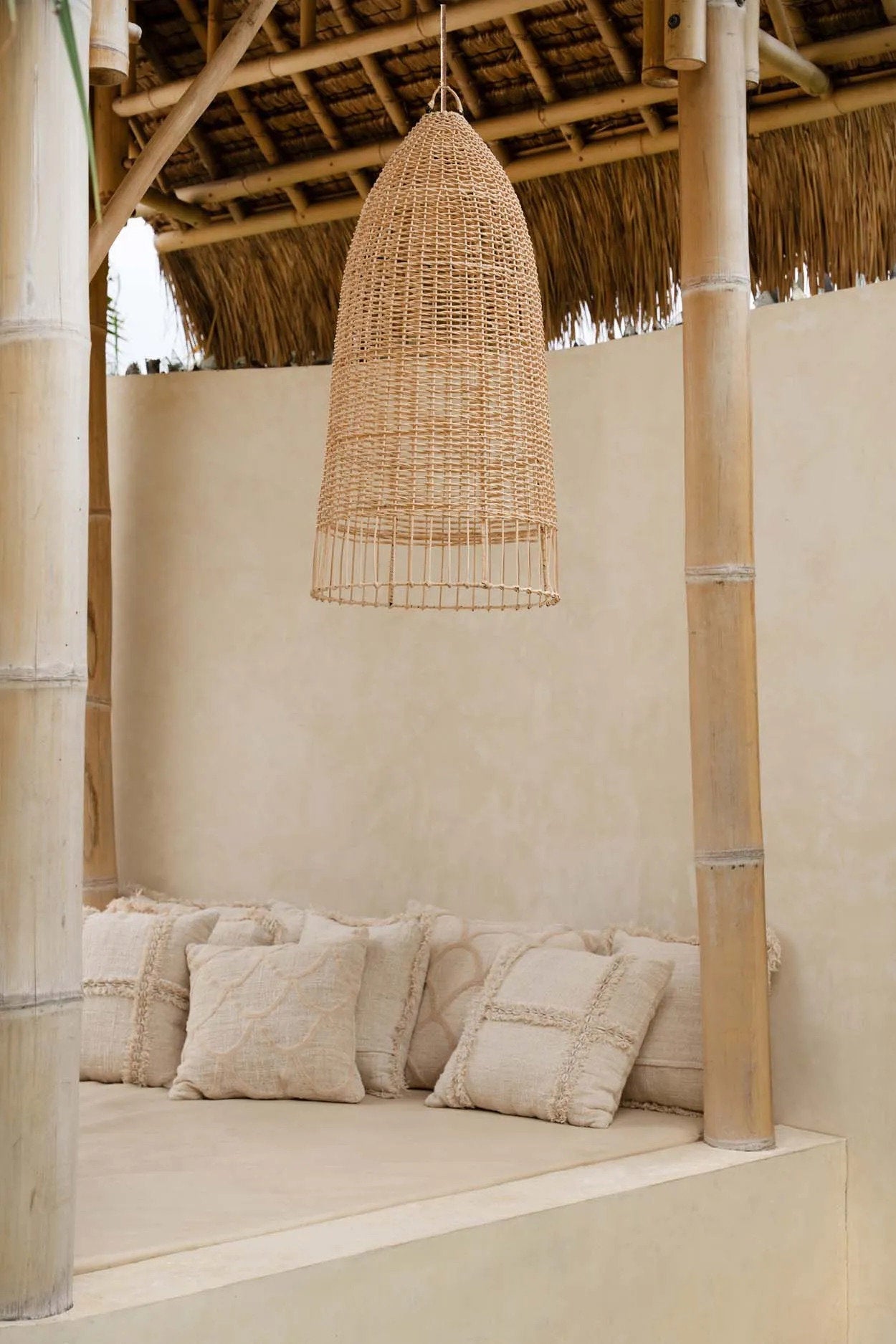 Suspension Elba – Naturel L, 45 × 90 cm
