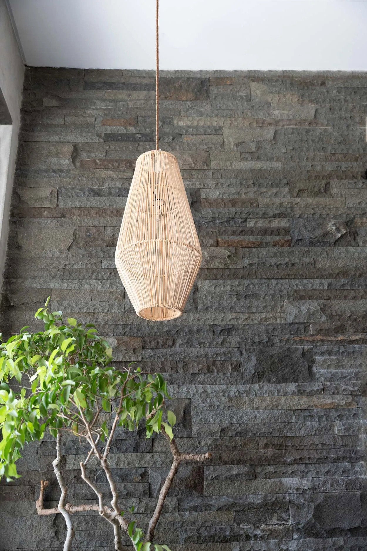 Suspension Afrodisiac – Naturel M, 30 × 60 cm