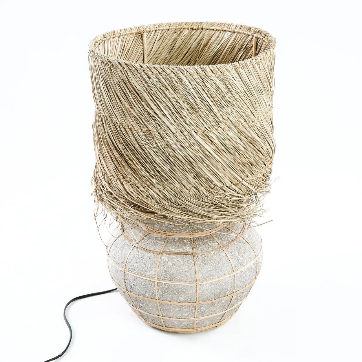 Lampe à poser Lipsi – Naturel et béton