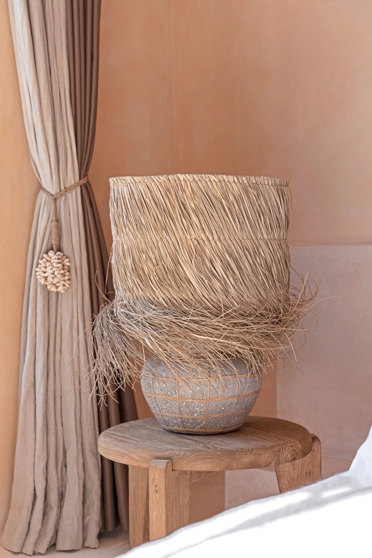 Lampe à poser Lipsi – Naturel et béton