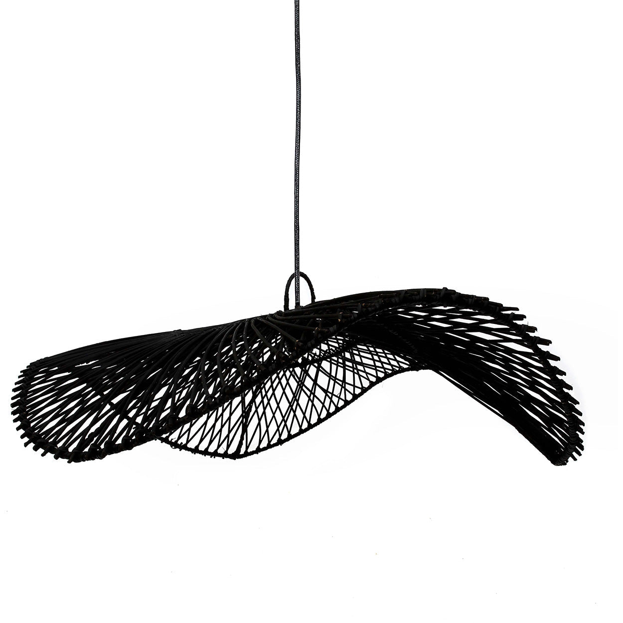 Suspension Chapeau – Noir L, 75 × 20 cm