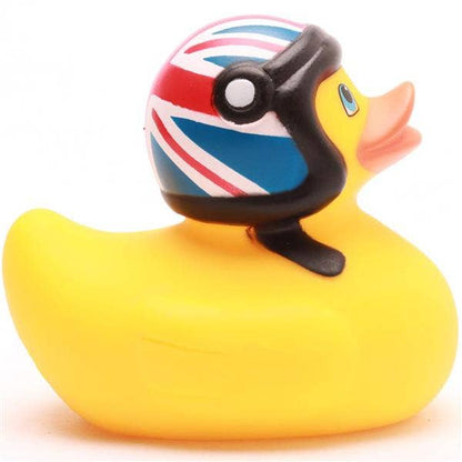 Canard avec Casque de moto