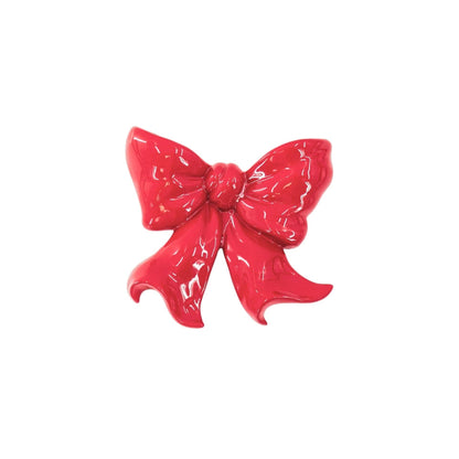 Vase mural- Vase mural arc- Céramique- Rouge- 19x18,5x5,5 cm