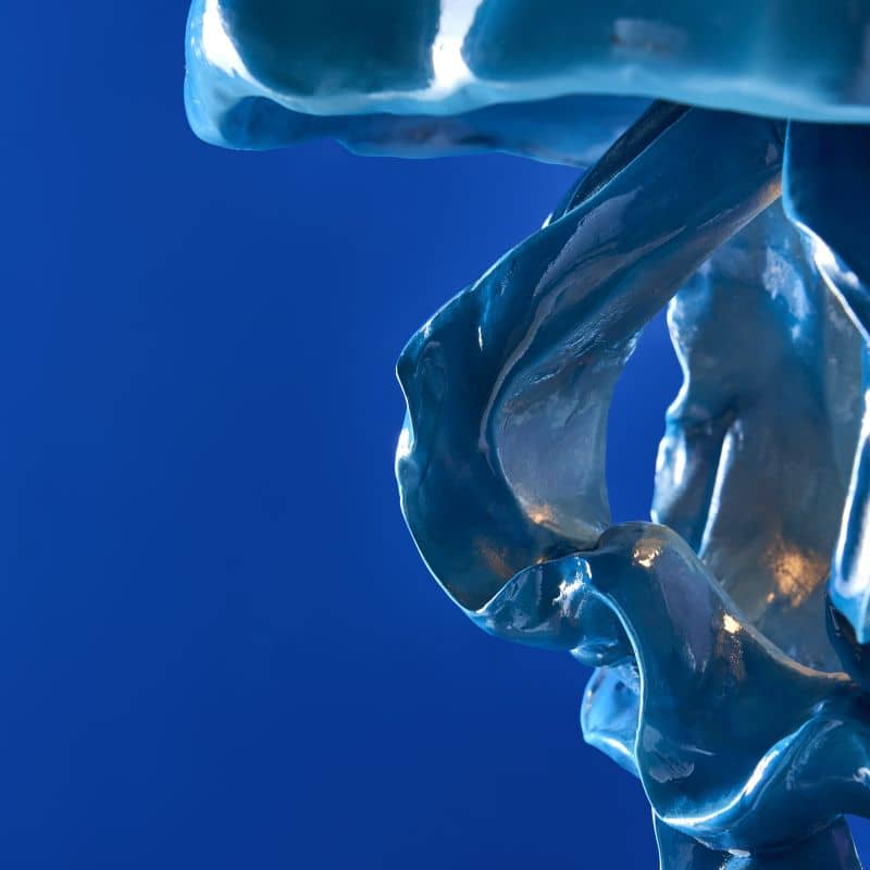 Plafonnier Méduse Ava, Bleu