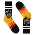 "Fuck You" Skeleton Skateboard Socks