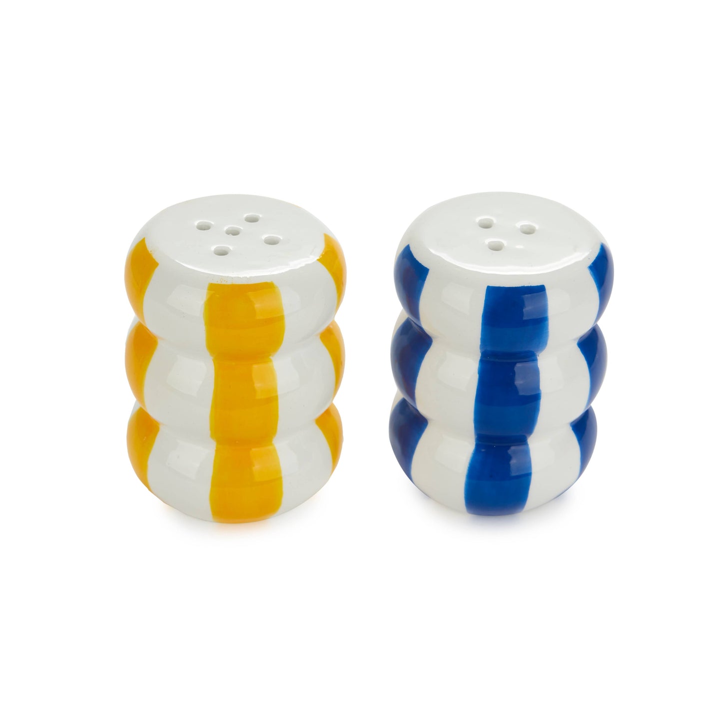 Salt and pepper buoys - Yellow/Blue