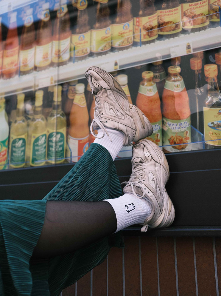 Chaussettes de sport brodées - Pinte de bière