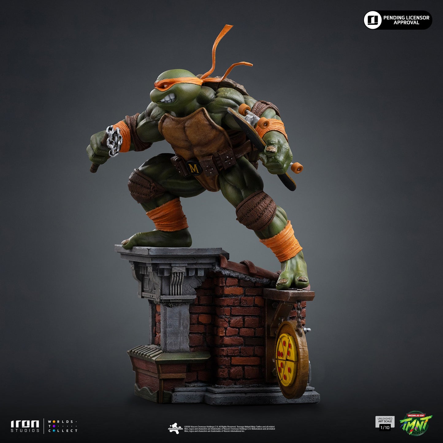 Statue Michelangelo Unleashed - Teenage Mutant Ninja Turtles - Art Scale 1/10