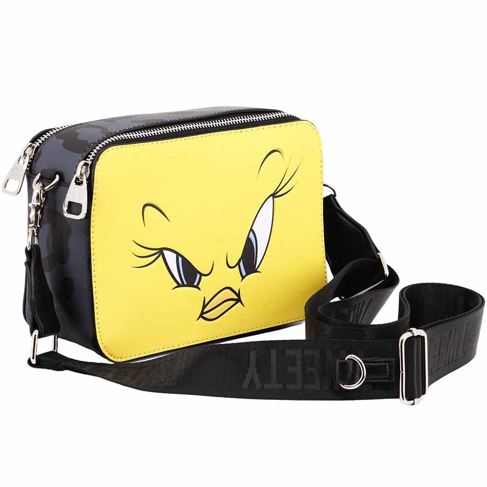 Sac à Bandoulière IBiscuit Looney Tunes « Tweety (Titi) Trouble » – Jaune