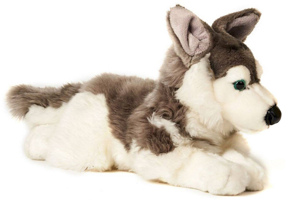 Peluche Husky couché – 40 cm
