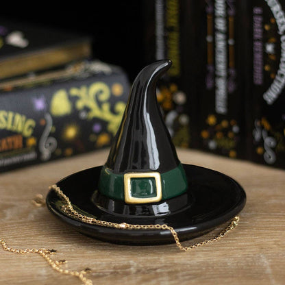 Coupelle à bibelots chapeau de sorcière noir pour Halloween