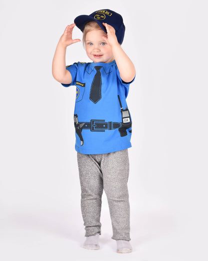 T-shirt Police en coton biologique 110-116 cl 4-6 ans