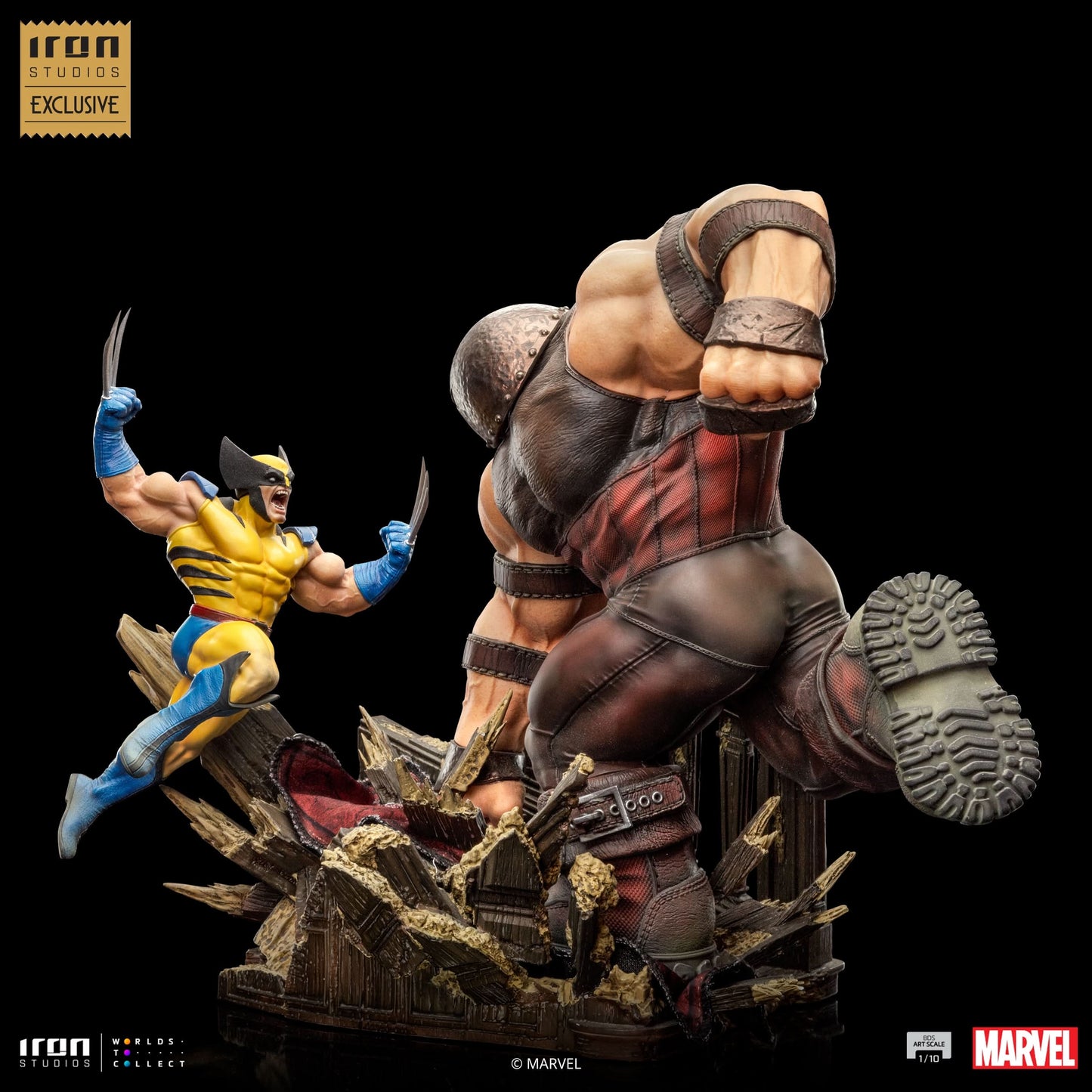 Statue Wolverine vs Juggernaut - X-Men - Art Scale 1/10 - Marvel Comics