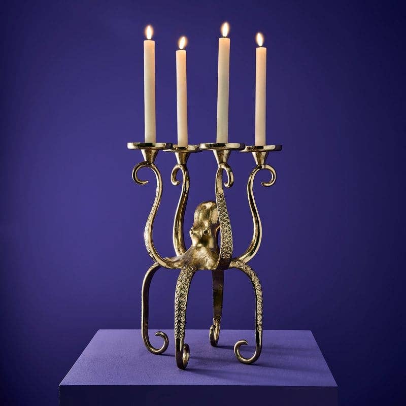 S/4 Bougie LED en bâton, Crème, H.24,5 cm avec télécommande