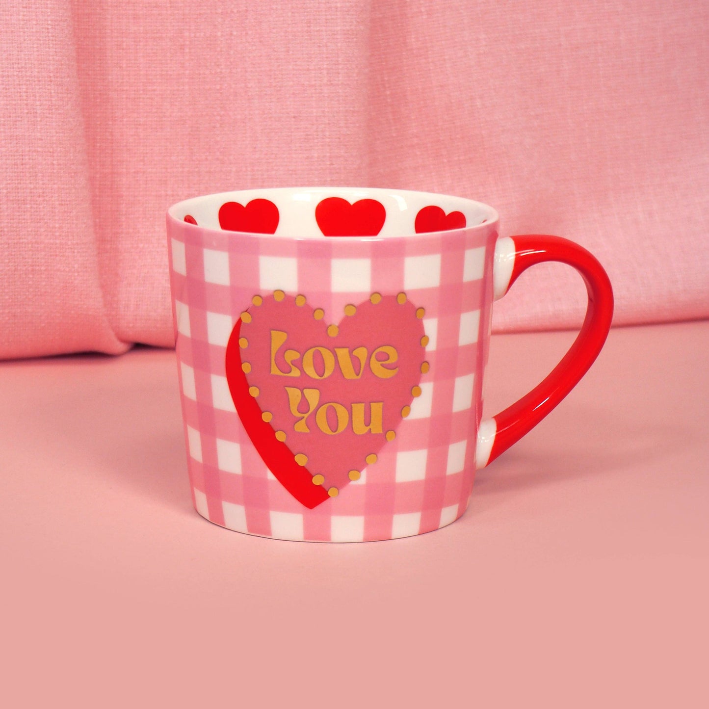 “Love You” Hearts Mug