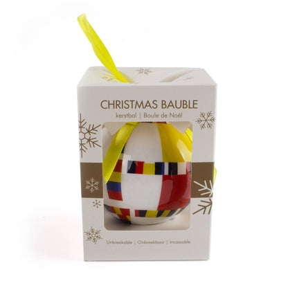 Ornement de Noël incassable Mondriaan Boogie Woogie