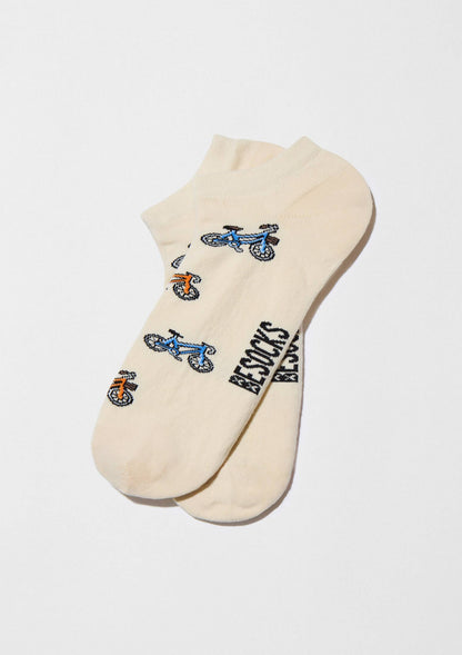 BeBicycle Beige - Chaussettes courtes 100 % coton biologique