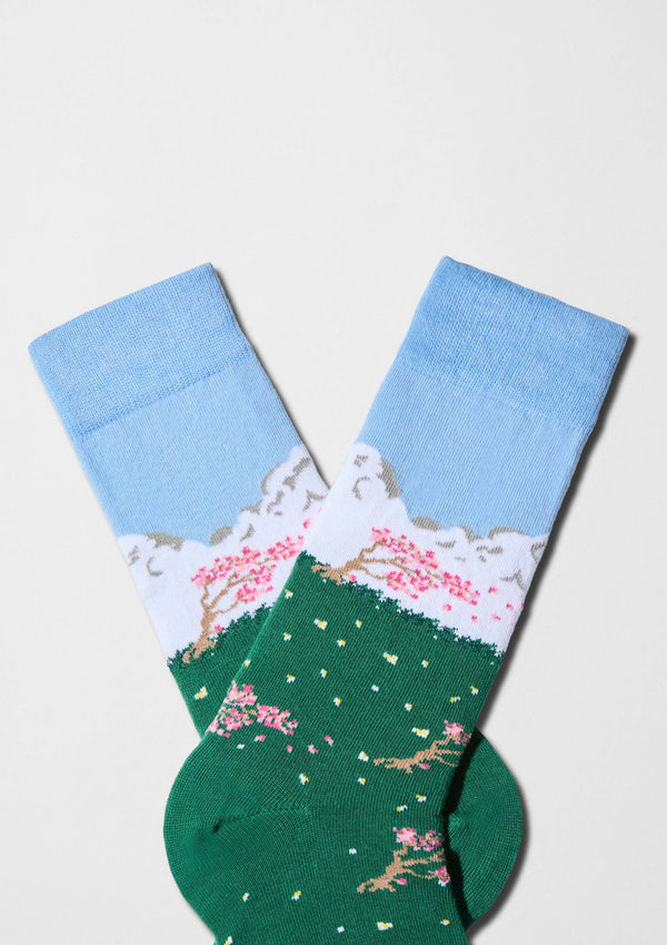 BeJapan Sakura - Chaussettes coton biologique