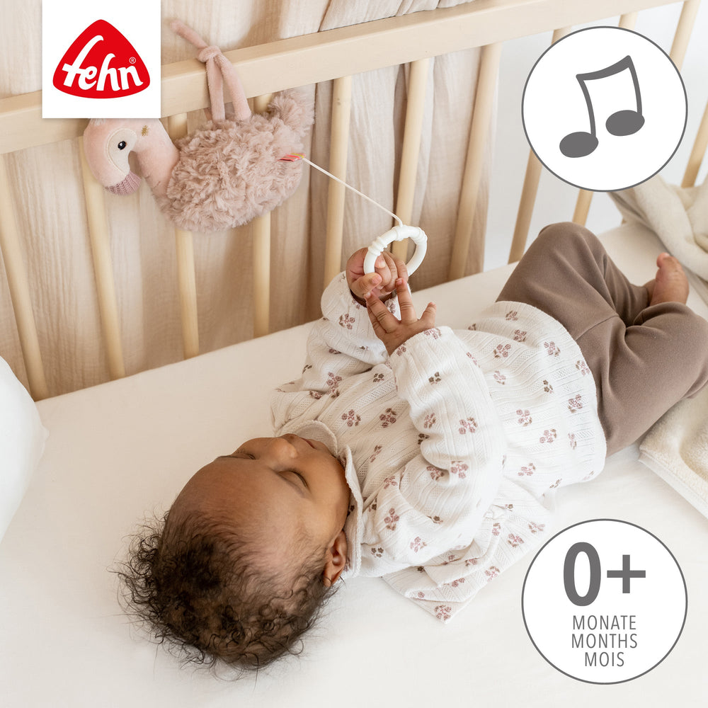 Peluche musicale flamant rose – 16 cm