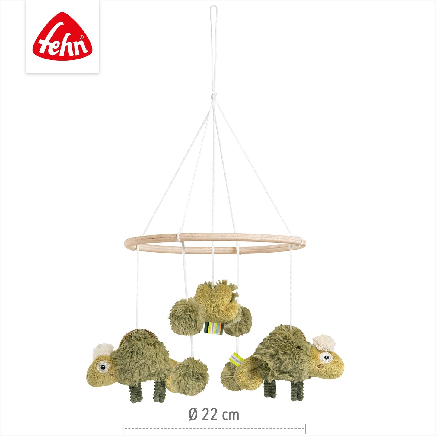 Holz-Mobile Chamäleon