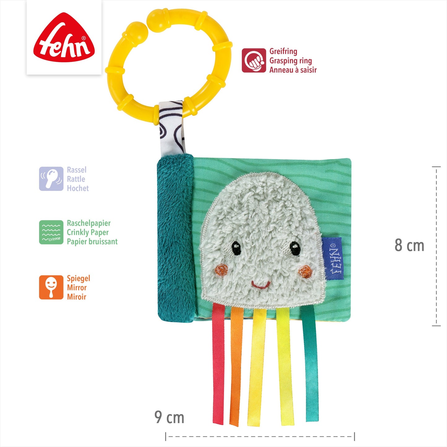 Mini Crinkly Cloth Book Octopus