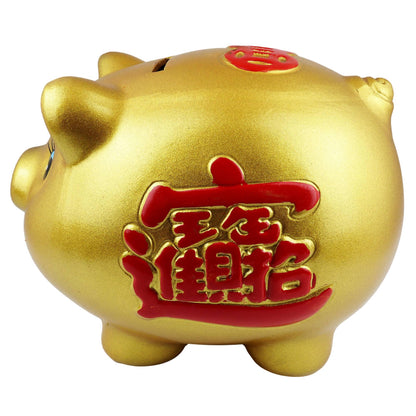 Golden Lucky Piggy Bank