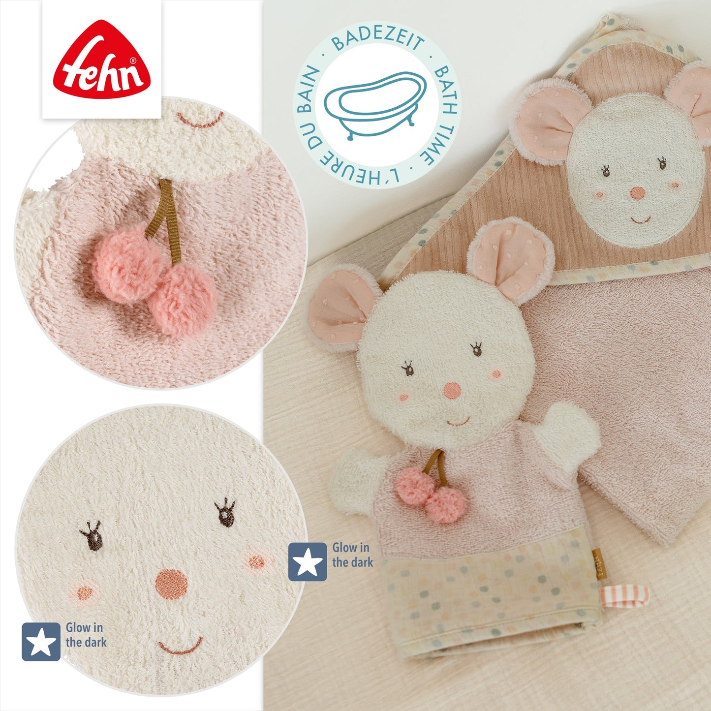 Waschhandschuh Maus
