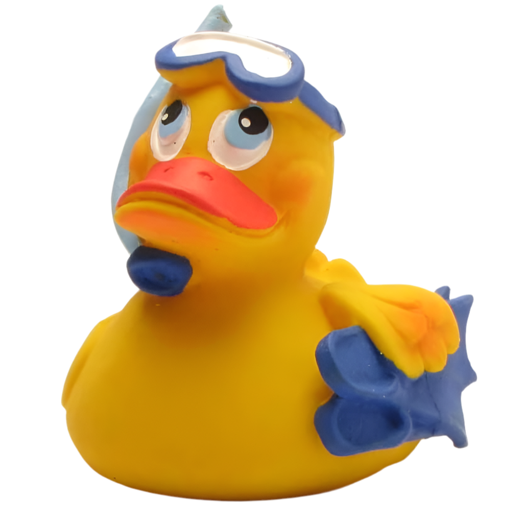 Duikeend met snorkel