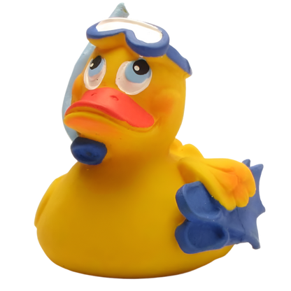 Duikeend met snorkel