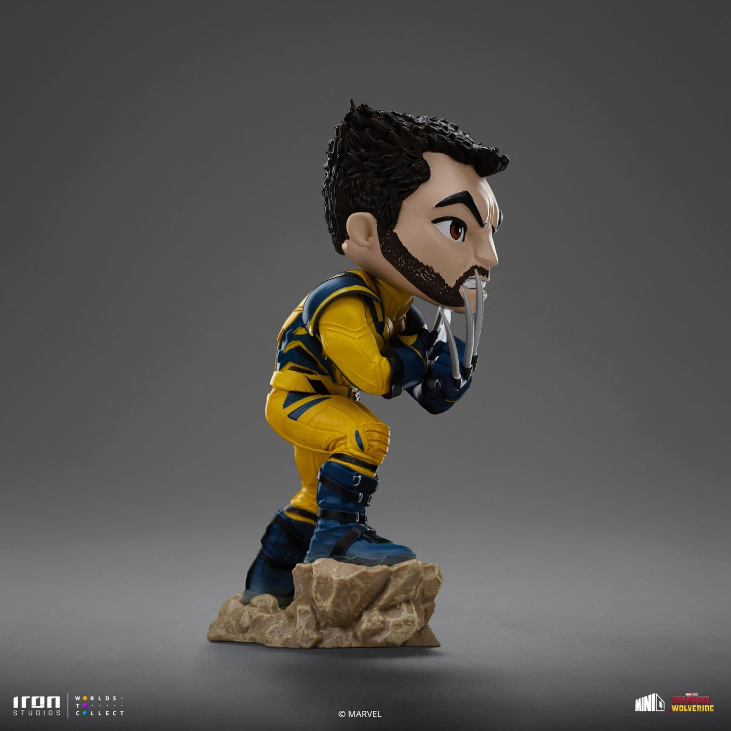 Figurine Deadpool, Wolverine and Headpool (Unmasked) - Deadpool & Wolverine - Mini Co.