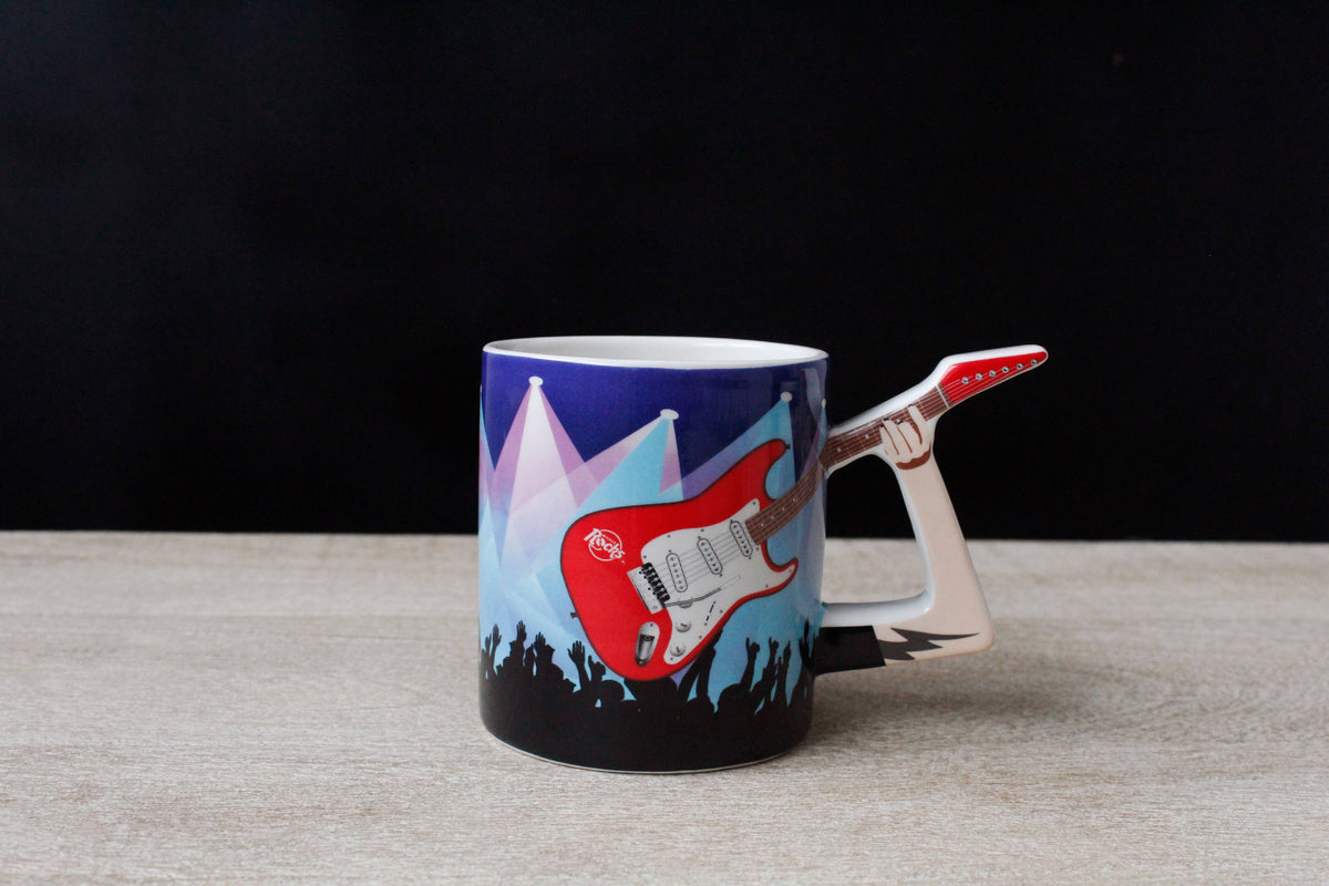 Rockbecher mit E-Gitarre