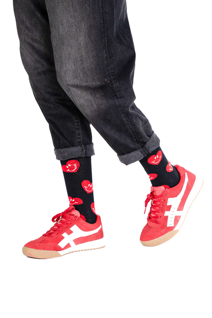 Chaussettes Noires en Coton Bio Sans Couture