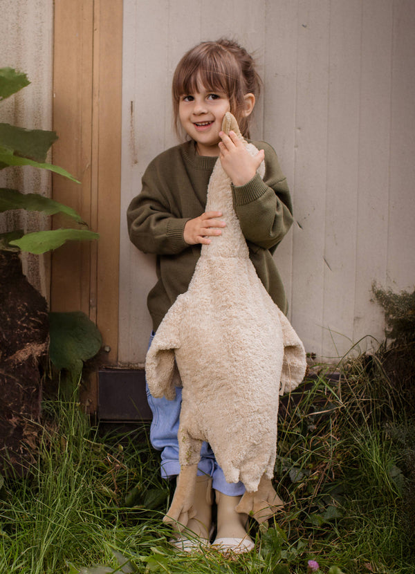 Animal en peluche Oie grande | lin